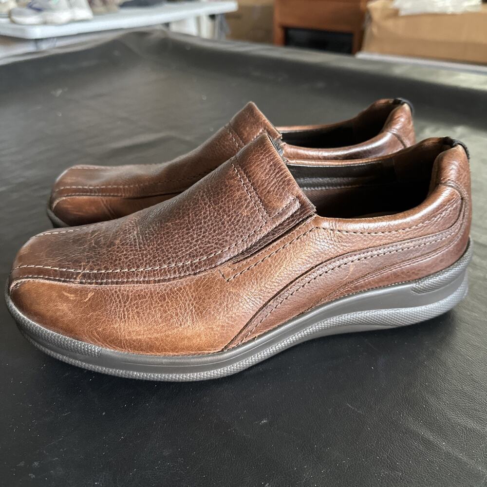 SAS Men’s 10.5 Wide Cruise On Slip On Brown Leather Loafers 990